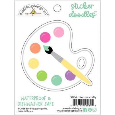 Doodlebug Color Me Crafty Water Bottle Sticker